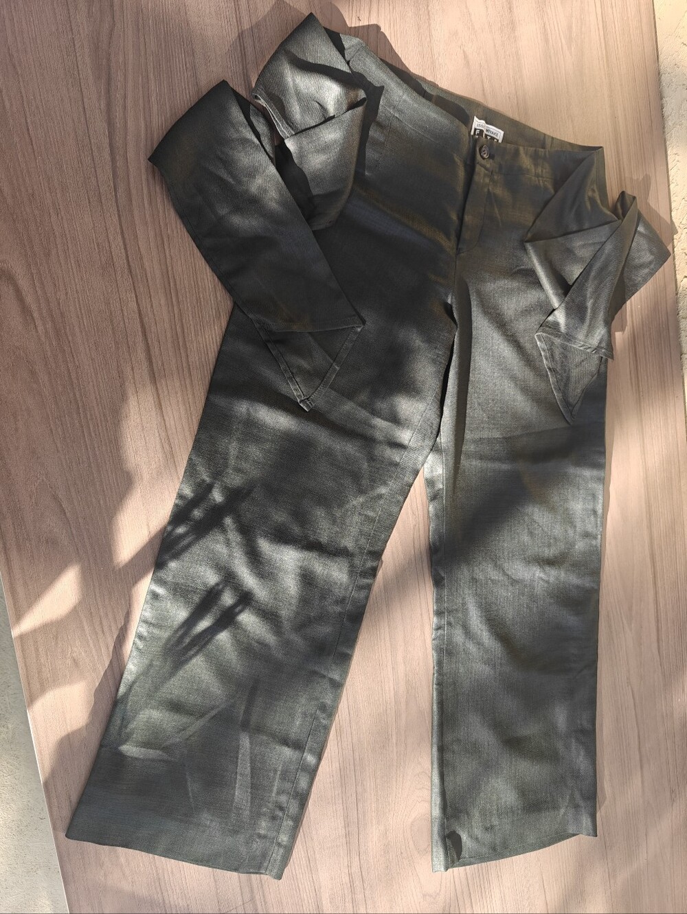 ISSEY MIYAKE Wide Leg Deep Green Pants 2